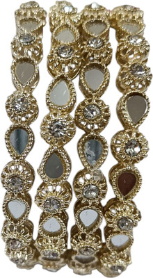 sardar Metal Gold-plated Bangle Set(Pack of 4)