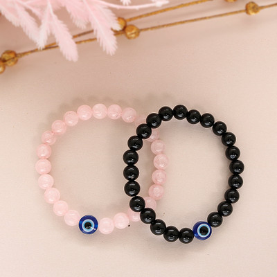DIVINE SOUVENIRS Stone Quartz Bracelet Set(Pack of 2)