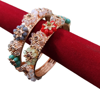 Kanha Enterprises Alloy Gold-plated Bangle Set(Pack of 2)