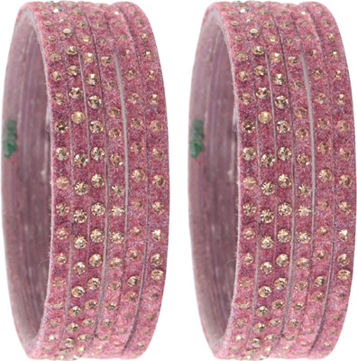 STYOLLO Glass Zircon Bangle Set(Pack of 12)