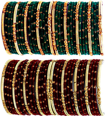 Suhagan Glass Bangle Set(Pack of 68)