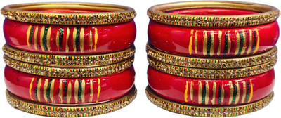 Lahthi Wala Lac Bangle Set(Pack of 10)