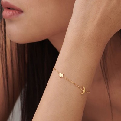 Palmonas Stainless Steel Gold-plated Bracelet