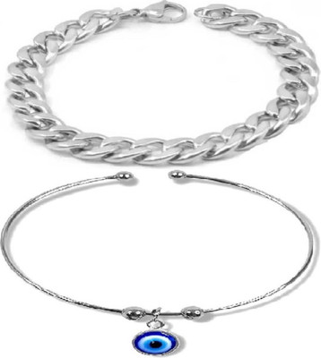 IKONKARR Metal, Stainless Steel Bracelet(Pack of 2)