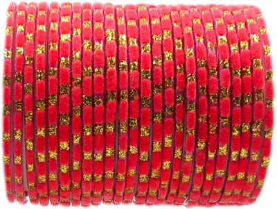 HAATH PHOOL Glass Bangle Set(Pack of 24)