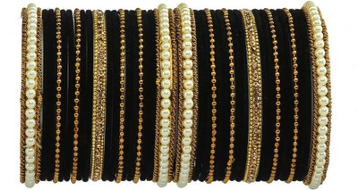 ZINEKA Metal Beads, Zircon Gold-plated Bangle Set(Pack of 38)