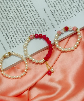 Das Creation Mother of Pearl Bracelet Set(Pack of 3)