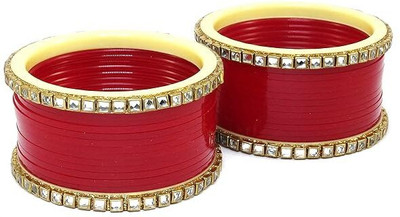 Rajwadi Plastic Pearl Bangle Set(Pack of 10)