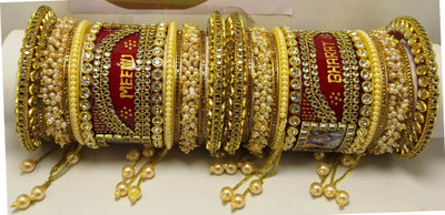 SP PHOTO CHURA Plastic Beads Bangle Set(Pack of 2)