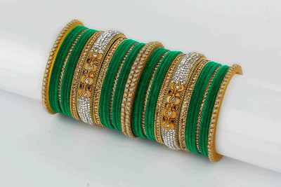 Amika Metal Beads Bangle Set(Pack of 38)