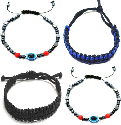 KINGSTYLEIMPEX Metal Charm Bracelet(Pack of 4)