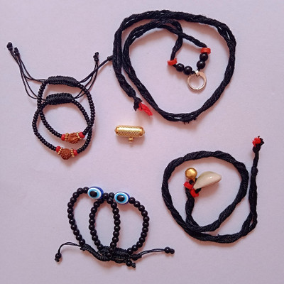 Khushi Traders Mother of Pearl Beads Bangle Set(Pack of 5)