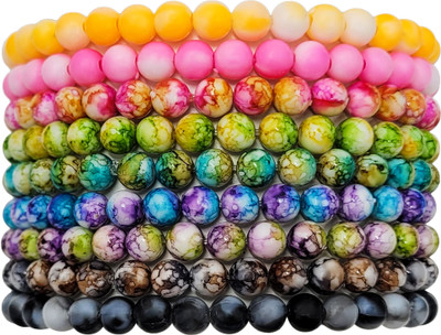 BOHENOOR Plastic Bangle Set(Pack of 9)