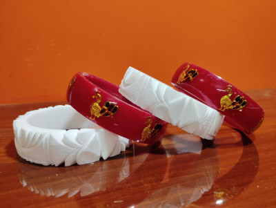 star variety mart Shell Bangle Set(Pack of 4)