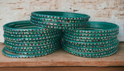 devanya crafts Glass Bangle Set(Pack of 10)