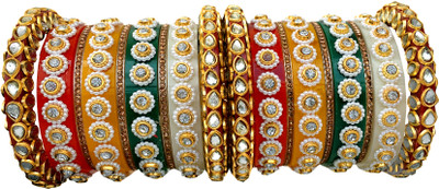 Hamna Fashion Plastic Zircon Bangle Set(Pack of 2)