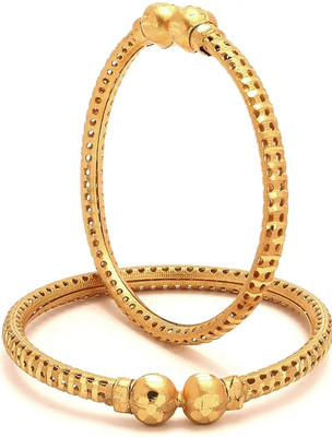 AnjaliImitation Brass Beads Gold-plated Bangle Set(Pack of 2)