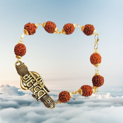 divinesouviners Rudraksha Gold-plated Bracelet