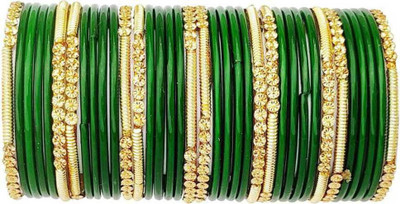 DURGANSH Glass Beads Bangle Set