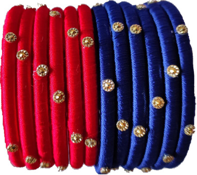 SiirAaka Fabric Bangle Set(Pack of 12)