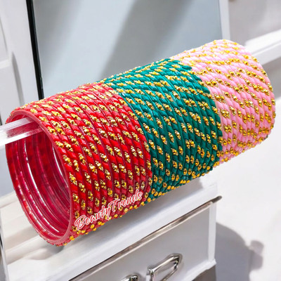 Suhagan Glass Bangle Set(Pack of 36)