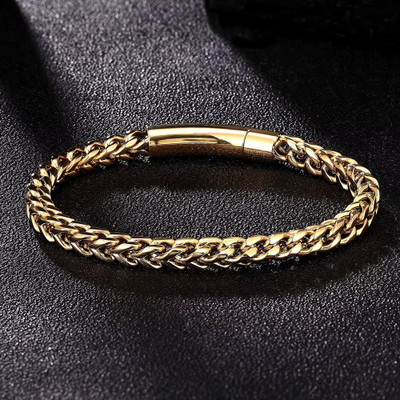 Jewelgenics Stainless Steel Rhodium Charm Bracelet