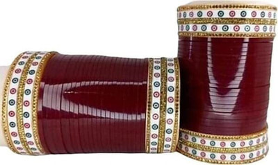 Varsha Plastic Beads Bangle Set(Pack of 48)