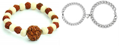 Malas Collection Wood, Stainless Steel Bracelet Set(Pack of 2)