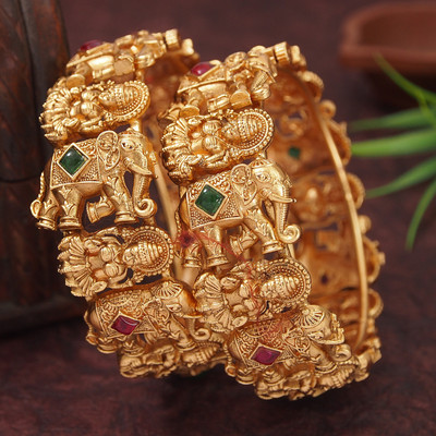 Atulya Brass Bangle(Pack of 2)