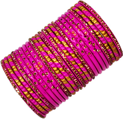 555 BABA LAHTHI Lac Bangle Set(Pack of 24)