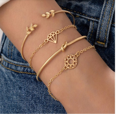 SNEHVIHA CREATION Alloy Bracelet Set(Pack of 4)