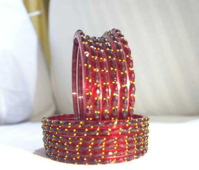 yuvi enterprise Glass Bangle Set(Pack of 10)