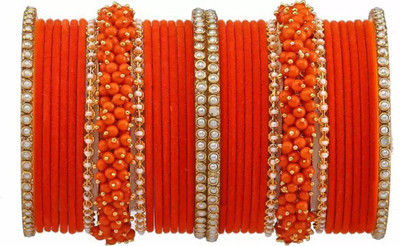 DONERIA Metal Beads Bangle Set(Pack of 34)