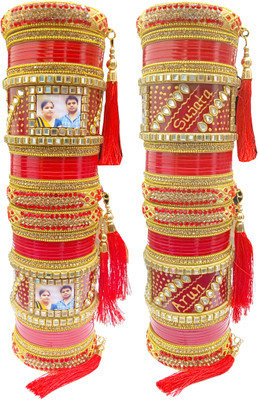 rawani Plastic, Alloy Bangle Set(Pack of 18)