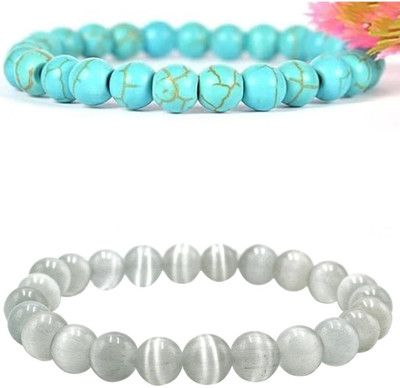 EPSAA Stone, Crystal, Turquoise Bracelet(Pack of 2)