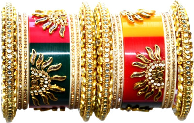 ALIGN Plastic Diamond Gold-plated Chudas(Pack of 2)