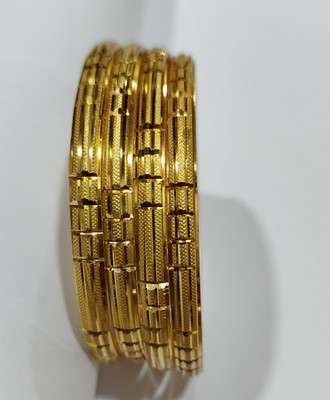 AnjaliImitation Brass Gold-plated Bangle Set(Pack of 4)