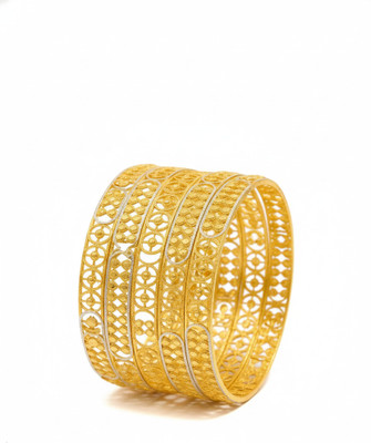 VERNICA Alloy Gold-plated Bangle Set(Pack of 4)