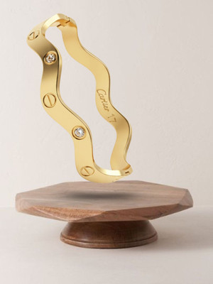 RKB SALES Alloy Cubic Zirconia Gold-plated Kada