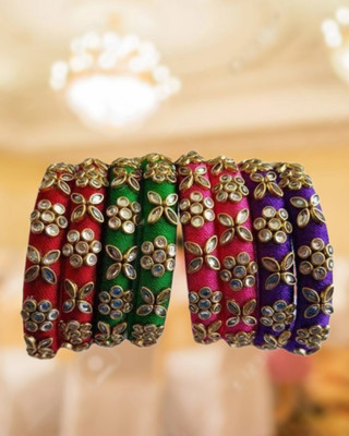 NITYAA HANDCRAFT Plastic Bangle Set(Pack of 8)