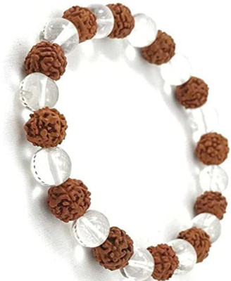 VIBESLE Stone, Crystal, Rudraksha Crystal Bracelet