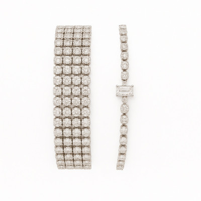 KHUSNISH Alloy Cubic Zirconia Bracelet(Pack of 2)