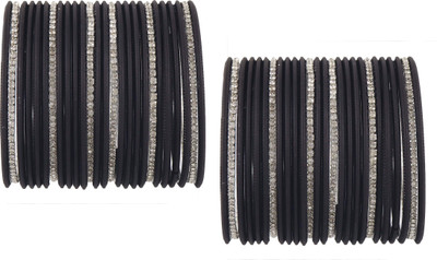 Zulka Get Your Traditions Metal Zircon Bangle Set(Pack of 52)