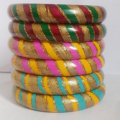 Lahti wala lac Lac Bangle Set(Pack of 6)