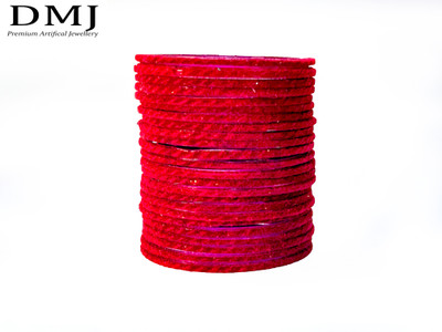 DMJ Glass Bangle Set(Pack of 24)