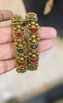 shinesecret Alloy Gold-plated Kada(Pack of 2)
