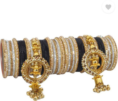 ELITEBAZAAR Metal Silver Bangle Set(Pack of 58)