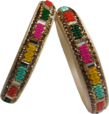 Trikaldarshi Traders Glass Bangle Set(Pack of 2)