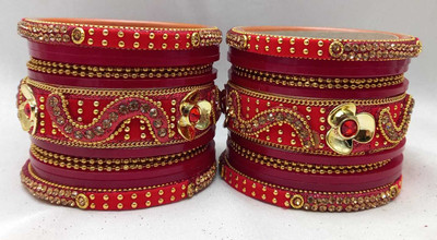 Terraband Plastic Crystal Bangle Set(Pack of 10)