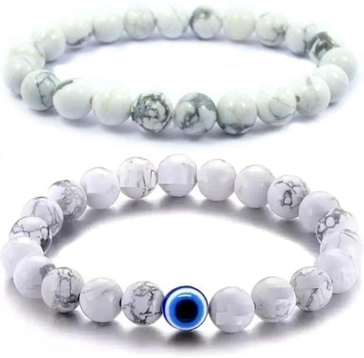 IKONKARR Stone, Crystal, Alloy, Evil Eye Bracelet(Pack of 2)